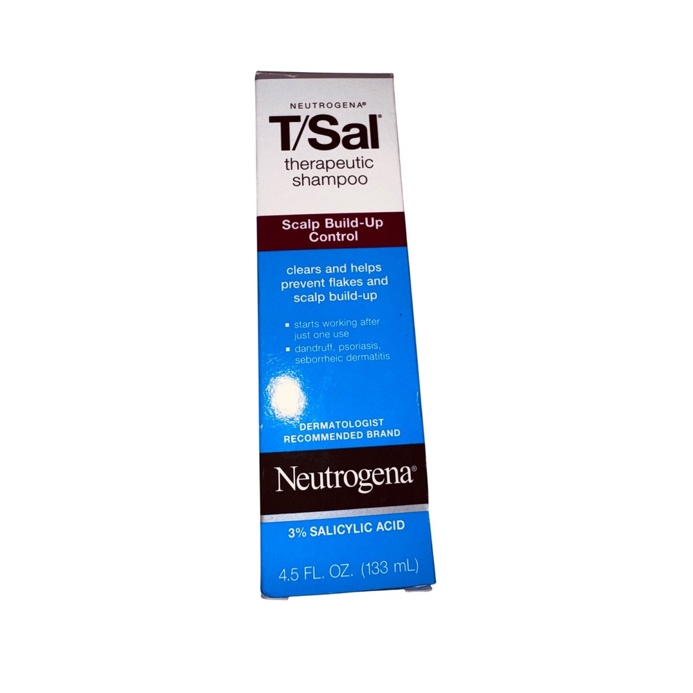 Neutrogena T/Sal Therapeutic Shampoo 3% Salicylic Acid Scalp Build-Up 4.5oz New